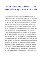 NỀN VĂN MINH SÔNG HỒNG - CƠ SỞ HÌNH THÀNH, ĐẶC TRƯNG VÀ Ý NGHĨA_1 ppsx