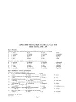 LUYỆN THI THỬ ĐẠI HỌC CAO ĐẲNG NĂM 2011 MÔN: TIẾNG ANH – T5 ppsx