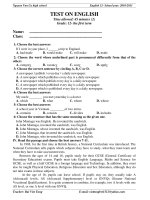 TEST ON ENGLISH pdf
