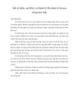 Mã cổ điển mã RSA và định lý ơle định lý fecma trong bảo mật