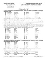 KIỂM TRA MÔN ANH VĂN 15 PHÚT pot