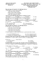 ĐỀ THI THỬ TỐT NGHIỆP TRUNG HỌC PHỔ THÔNG NĂM HỌC 2010- 2011 - MÃ ĐỀ THI : 175 pps