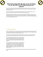 Giáo trình hướng dẫn tập hợp và lưu trữ thông tin về cấu hình và vị trí mạng trong server network p1 doc