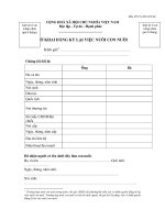 MẪU TỜ KHAI ĐĂNG KÝ LẠI VIỆC NUÔI CON NUÔI pptx