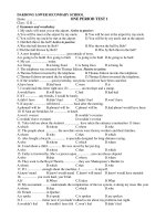 ONE PERIOD TEST 1 Class: 12 B doc