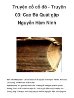 Truyện cổ cố đô - Truyện 03: Cao Bá Quát gặp Nguyễn Hàm Ninh _1 potx
