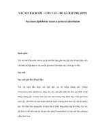 VẮC XIN BẠCH HẦU - UỐN VÁN – HO GÀ HẤP PHỤ (DTP) potx