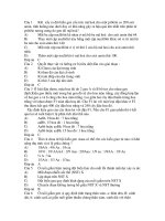 Đề thi và đáp án Sinh học: Đột biến gen cấu trúc mã hoá ppt