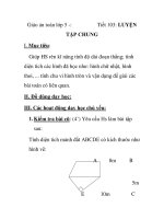 Giáo án toán lớp 5 -: Tiết 103: LUYỆN TẬP CHUNG ppt