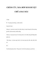 CHÂM CỨU, XOA BÓP BẤM HUYỆT CHỮA ĐAU ĐẦU pptx