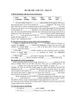 ĐỀ THI THỬ ANH VĂN - TEST 19 potx