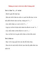 Những trò chơi với bé từ 6 đến 9 tháng tuổi pot