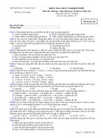 Bộ đề thi Sinh học Ban Xã Hội: Đề 6 docx