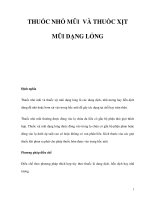 THUỐC NHỎ MŨI VÀ THUỐC XỊT MŨI DẠNG LỎNG pot