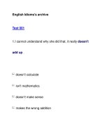 English Idioms''''s archiveTest 001 doc