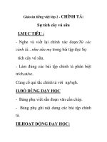 Giáo án tiếng việt lớp 2 - CHÍNH TẢ: Sự tích cây vú sữa pdf