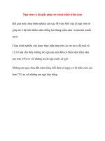 Ngủ sớm và đủ giấc giúp trẻ tránh bệnh trầm cảm pptx