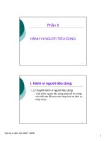 bài giảng hành vi người tiêu dùng