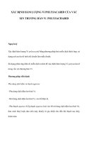 XÁC ĐỊNH HÀM LƯỢNG Vi POLYSACARID CỦA VẮC XIN THƯƠNG HÀN Vi POLYSACHARID ppt