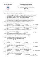 45 Minute Test - Mã đề 250 docx