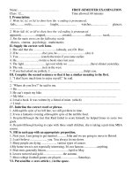 FIRST-SEMESTER EXAMINATION doc