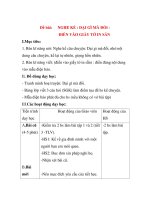 Giáo án Tập Làm Văn Lớp 3: Đề bài: NGHE KỂ : DẠI GÌ MÀ ĐỔI doc