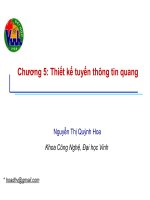 Bài giảng THÔNG TIN QUANG - Chương 5 ppt