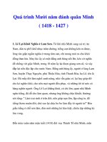 Quá trình Mười năm đánh quân Minh ( 1418 - 1427 )_1 docx