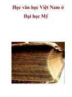Học văn học Việt Nam ở Đại học Mỹ . pdf