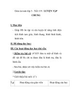 Giáo án toán lớp 5 - Tiết 119: LUYỆN TẬP CHUNG docx