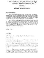 Giáo trình hướng dẫn phân tích lãi suất và giá trị của tiền tệ theo thời gian tích lũy p1 doc