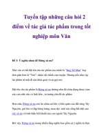 Tuyển tập những câu hỏi 2 điểm về tác giả tác phẩm trong tốt nghiệp môn Văn_5 pot