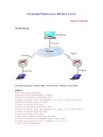 Lab cấu hình Windows server 2003 làm CA Server ppt