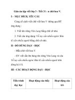 Giáo án tập viết lớp 3 - Tiết 31 : n chữ hoa V. pptx