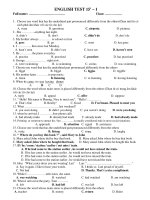 ENGLISH TEST 15'''' – 1 docx