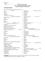 Đề Kiểm Tra Trắc Nghiệm Môn : Tiếng Anh - Mã đề 234 pdf