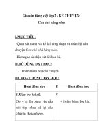 Giáo án tiếng việt lớp 2 - KỂ CHUYỆN: Con chó hàng xóm doc