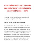 ĐÁNH THẮNG CHIẾN LƯỢC 