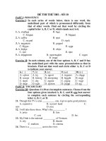 ĐỀ THI THỬ ĐH – SỐ 10 pptx