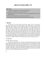 Kinh tế y tế và bảo hiểm y tế - Viện phí và bảo hiểm y tế pdf