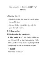 Giáo án toán lớp 5 - Tiết 136: LUYỆN TẬP CHUNG doc
