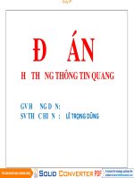 Đồ Án Tốt Nghiệp - Nghiên Cứu Hệ Thống Thông Tin Quang