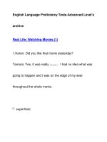 English Language Proficiency Tests-Advanced Level''''sarchive pdf