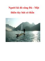 Người lái đò sông Đà - Một thiên tùy bút có thần docx
