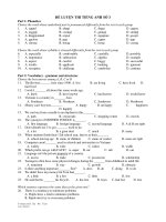 ĐỀ LUYỆN THI TIẾNG ANH SỐ 3 pps