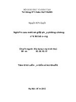 Nghiên cứu một số giải pháp phòng chống sạt nở bờ sông