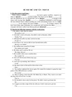 ĐỀ THI THỬ ANH VĂN - TEST 18 pps