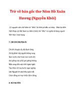 Trở về bản gốc thơ Nôm Hồ Xuân Hương (Nguyễn Khôi)_2 potx
