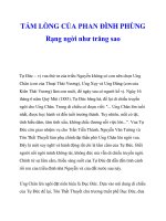 TẤM LÒNG CỦA PHAN ĐÌNH PHÙNG Rạng ngời như trăng sao ppt