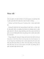 Nghiên cứu tính ổn định và số mũ Lyapunov của phương trình vi phân ngẫu nhiên Itô tuyến tính